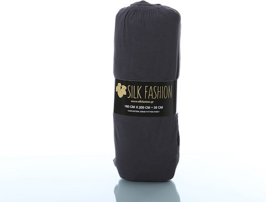 Silk Fashion Υπέρδιπλο 160x200+35εκ. με Λάστιχο Dark Grey Silk Fashion Υπέρδιπλο 160x200+35εκ. με Λάστιχο Dark Grey