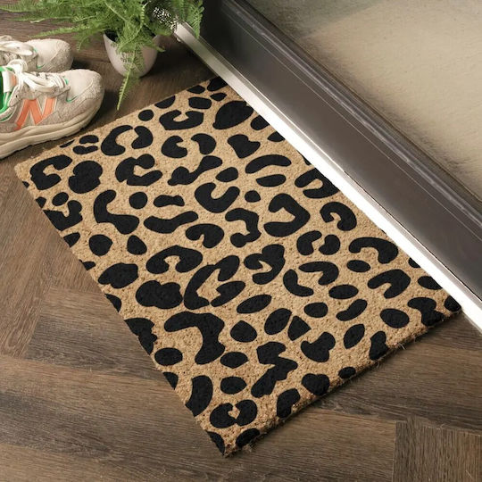 Artsy Mats Πατάκι Εισόδου από Κοκοφοίνικα Leopard 60x40εκ.