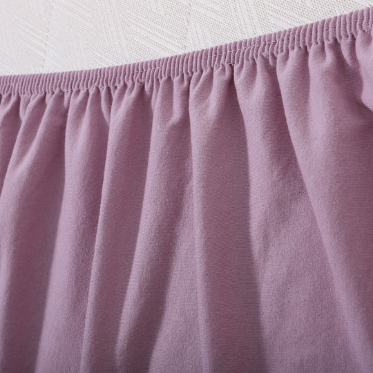 Silk Fashion Bettlaken für Einzelbett mit Gummiband 100x200+35cm. Cyclamen