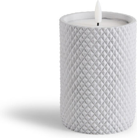 Lifa-Living Dekorative Lampe Wachs-Politur Gray 3Stück