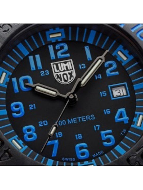 Luminox Men's Watch 44mm Battery with Black Rubber Strap