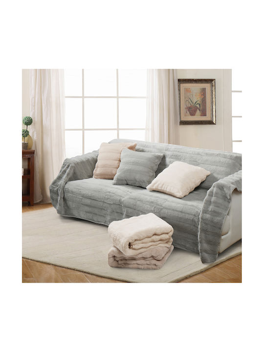 Liolios Home Μαξιλάρι Καναπέ Grey 45x45εκ.