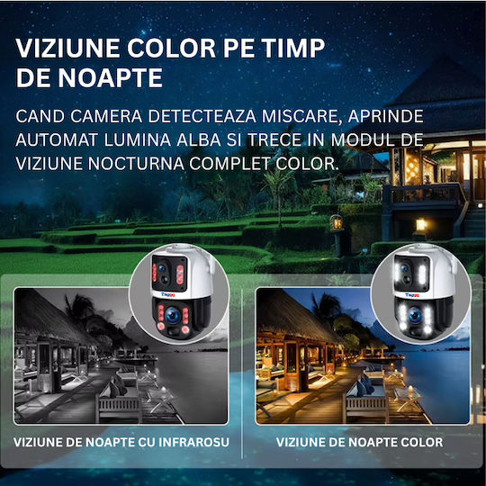 4k Surveillance Camera 4g Sim Card Solar Charging 8mp 36x Optical Zoom Continuous Video Recording Automatic Tracking