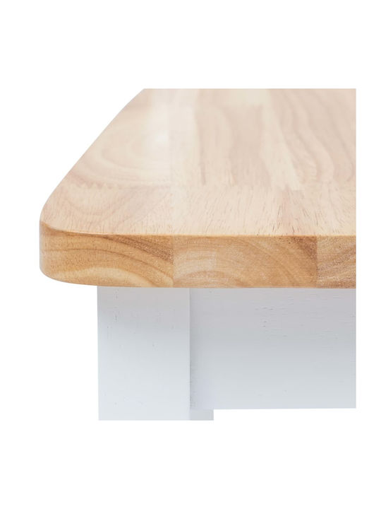 Stühle Speisesaal White - Natural 4Stück 45.5x52x90cm