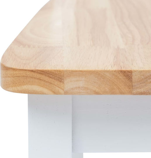 Stühle Speisesaal White - Natural 4Stück 45.5x52x90cm