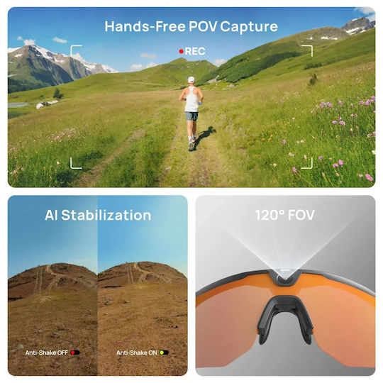 Bleequp Ranger Ai Sports Camera Glasses Lenses By Zeiss Black Zeiss Orange Lens
