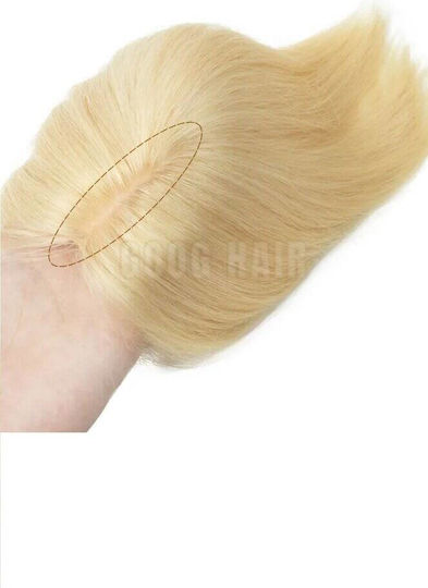 Topper Toupee De Păr Uman Full Lace Cusut Transparent Blondă 12 Inch