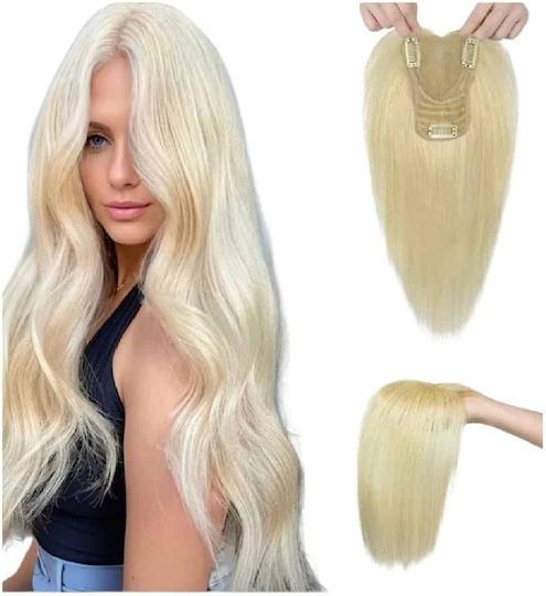 Topper Toupee De Păr Uman Full Lace Cusut Transparent Blondă 12 Inch