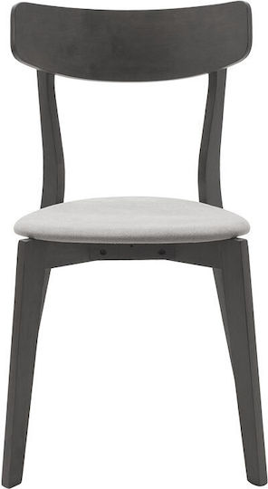 Toto Καρέκλες Κουζίνας Ξύλινες Rustic Grey 2τμχ 45.5x51.5x77εκ.