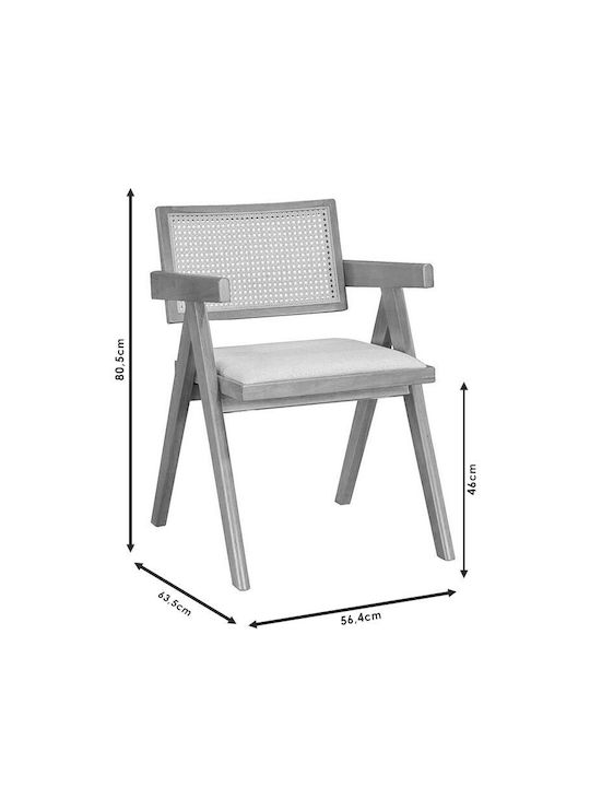 Winslow Dining Room Wooden Armchair Nut 56.4x63.5x80.5cm