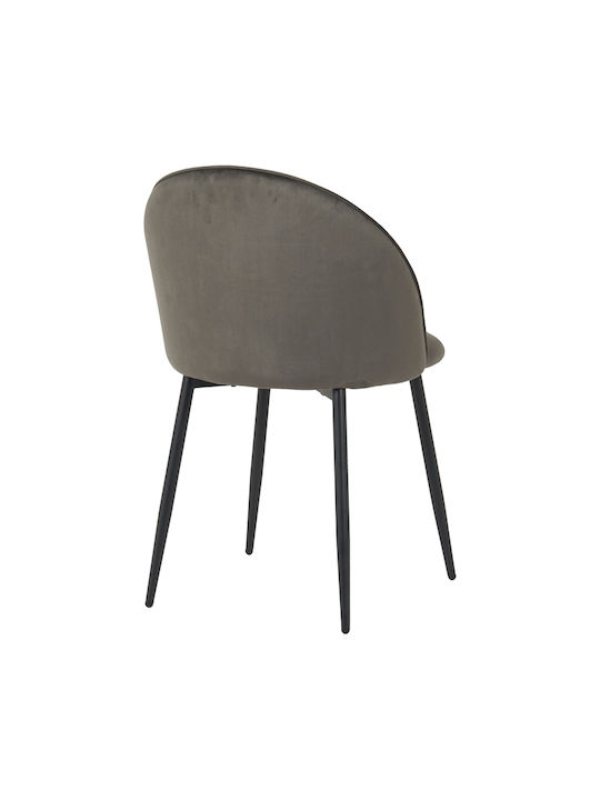 Perch Scaune Sala de mese Catifelate Anthracite 2buc 50x43x82buc