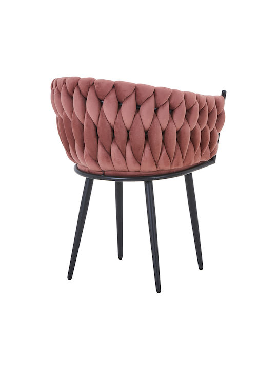 Vivian Dining Room Velvet Armchair Rotten Apple 61x55x80cm