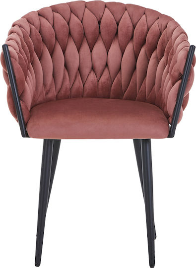Vivian Dining Room Velvet Armchair Rotten Apple 61x55x80cm
