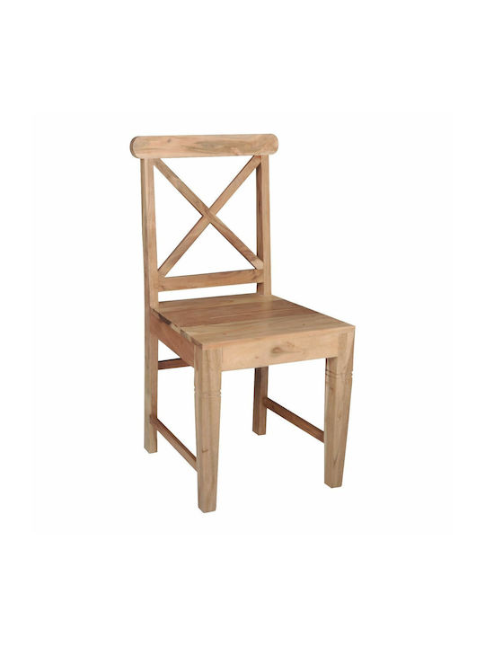 Kika Καρέκλες Κουζίνας Ξύλινες Φυσικό 2τμχ 46x50x94εκ.