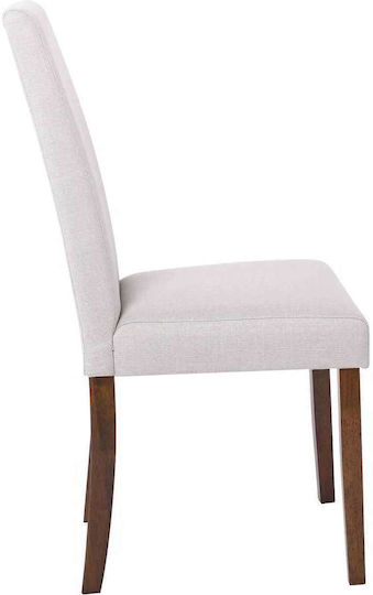 Optimal Dining Room Fabric Chair Beige 43x54x93cm