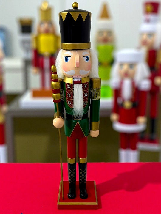 Velve Nutcracker de Crăciun Lemn Verde