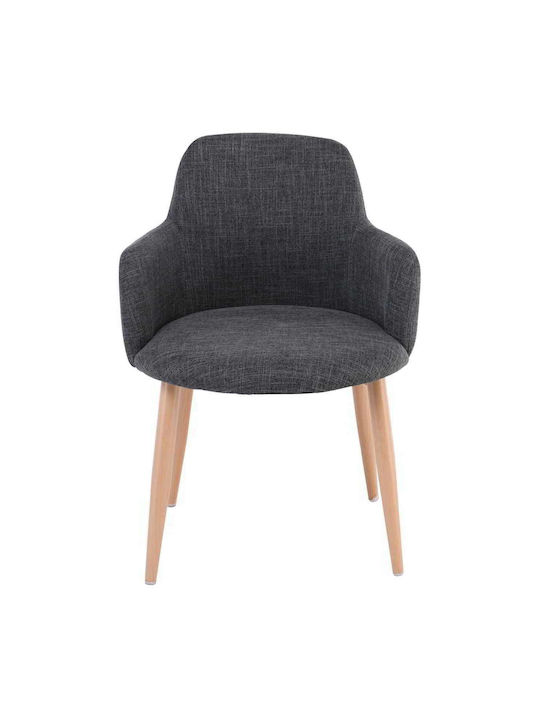 Soul Dining Room Fabric Armchair Grey 57x55x78cm