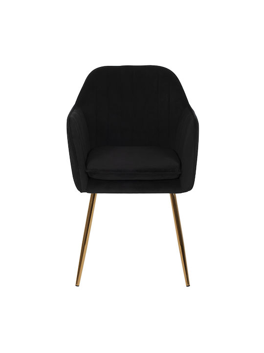 Sawyer Fotolii Sala de mese Catifelate Negru 1buc 55x60x83buc