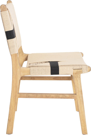 Rubberwood Scaune Sala de mese Lemn Natural Rustic 1buc 49x59x86buc