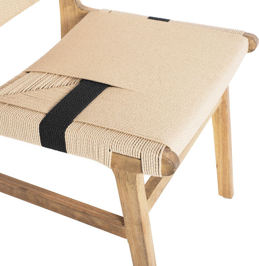 Rubberwood Scaune Sala de mese Lemn Natural Rustic 1buc 49x59x86buc