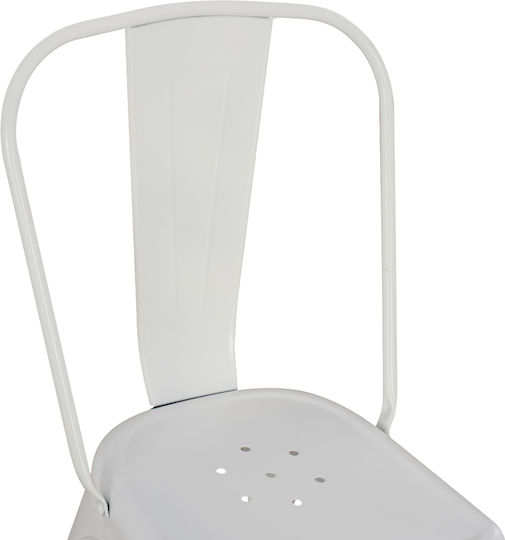 Melita-pro Scaune Sala de mese Matte White 1buc 44x47x84.5buc