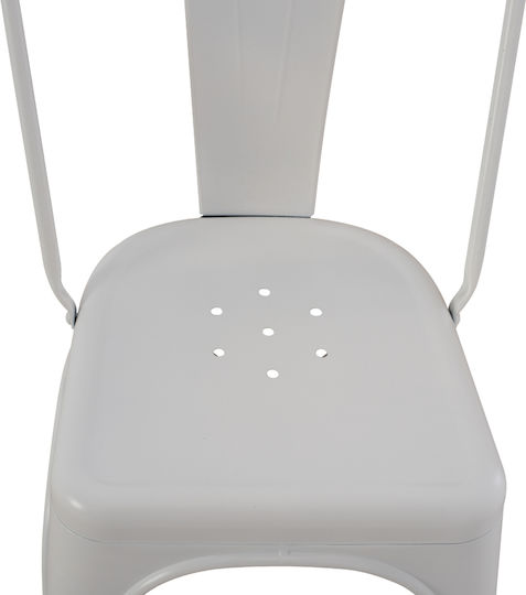 Melita-pro Scaune Sala de mese Matte White 1buc 44x47x84.5buc