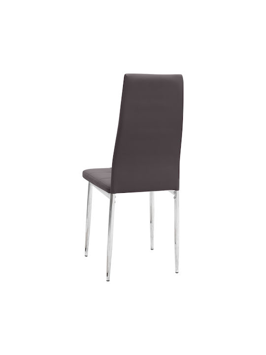 Rosa Scaune Sala de mese Maro 1buc 41x48x98buc