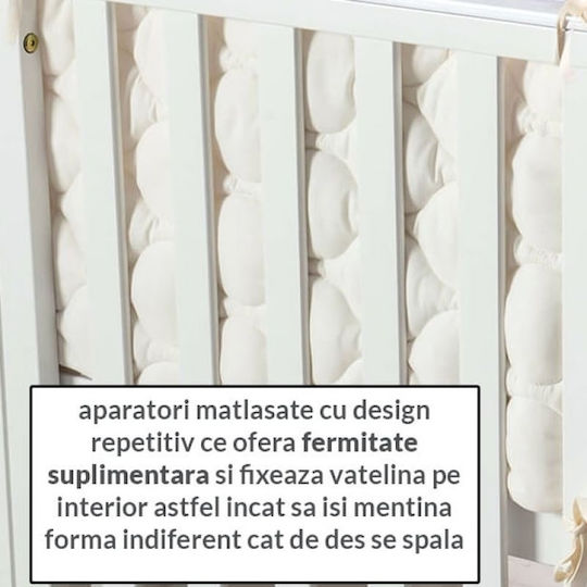Kidizi Crib Bumpers Classic Inside Beige 60x120cm