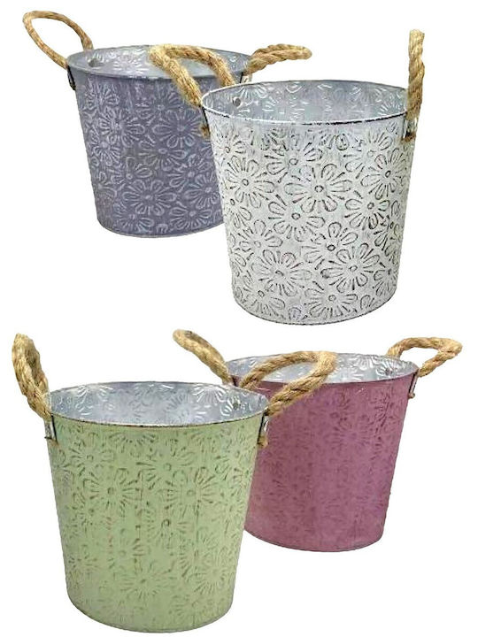 HOMie Planter Metal Gray 18x18x17cm.