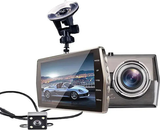 Verk Group Σετ Κάμερα DVR Αυτοκινήτου 1080P με Οθόνη 4" & Κάμερα Οπισθοπορείας