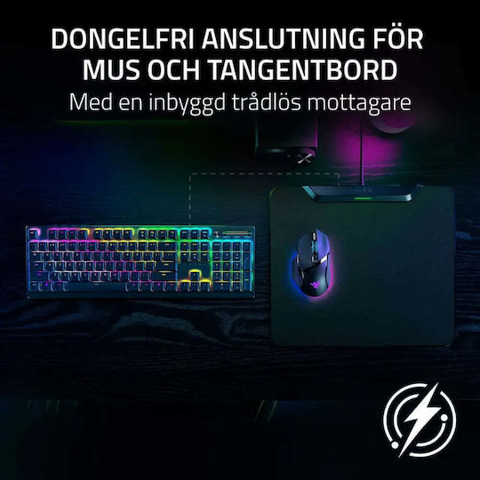 Razer HyperFlux V2 Drahtloses Ladestations-System Mauspad Für Spielen Mittlere Größe (360mm) RZ81-04930100-B3M1
