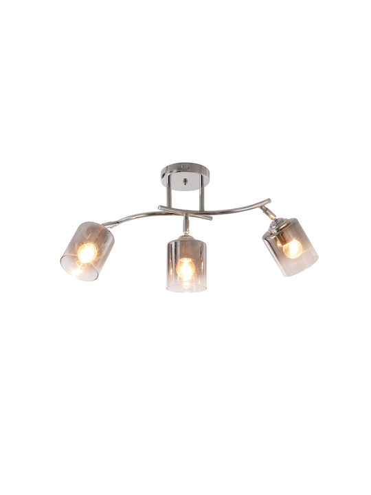 Agora Lighting Plafonieră de Tavan 69buc Argintiu cu Soclu E27