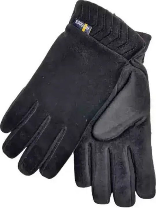 Set with Beanie Knitted in Black color