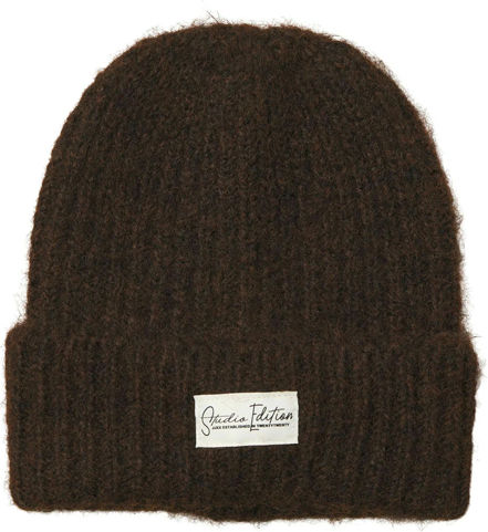 Beanie Beanie Knitted in Brown color