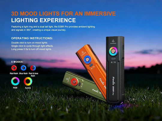 Fenix Pro Επαναφορτιζόμενος Φακός LED UV IP66 με Μέγιστη Φωτεινότητα 1600lm