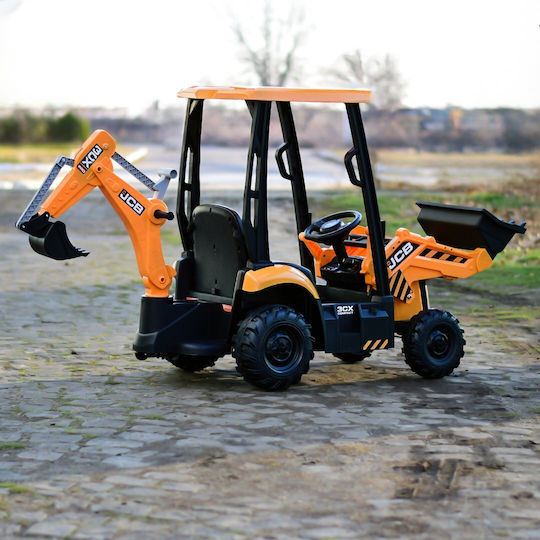 Παιδικό Τρακτέρ JCB Ηλεκτροκίνητο 12 Volt Κίτρινο για 3+ Ετών