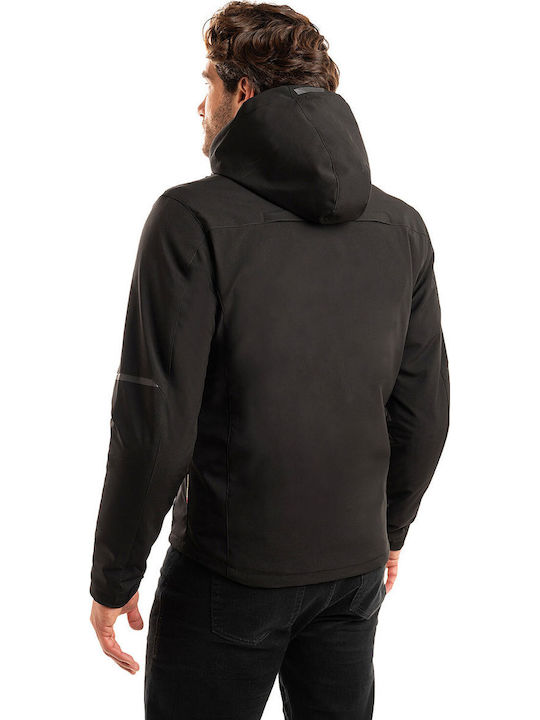 AGVpro Urbano-DR Men's Motorcycle Jacket Softshell 4 Seasons Waterproof Black