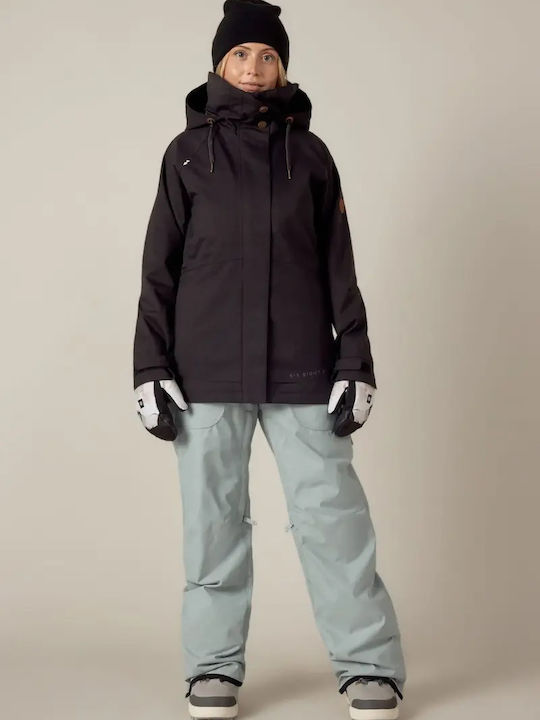 686 I-008530-1507 Γυναικείο Μπουφάν για Σκι & Snowboard Μαύρο