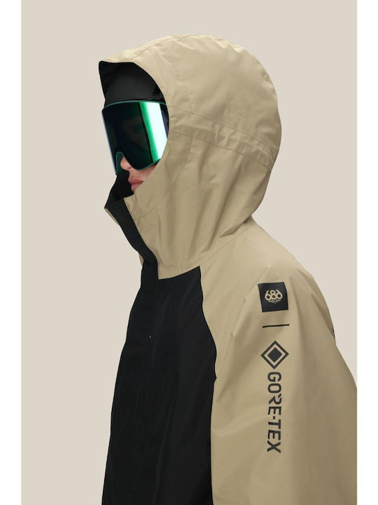 686 I-008290-455 Ανδρικό Μπουφάν Gore-Tex για Σκι & Snowboard Πράσινο