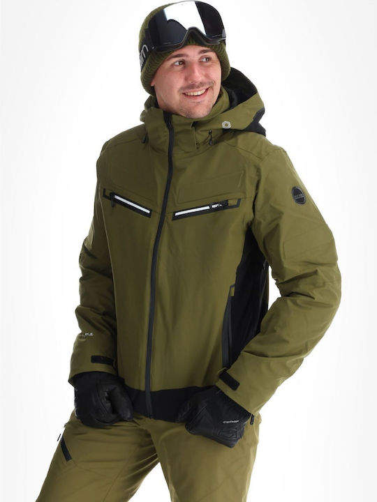 Icepeak 856120505-571 Männer Jacke aus für Ski & Snowboard Grün