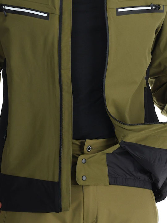 Icepeak 856120505-571 Männer Jacke aus für Ski & Snowboard Grün