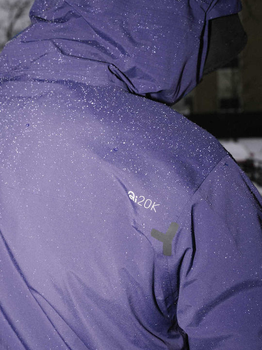 686 I-008485-110 Ανδρικό Μπουφάν για Σκι & Snowboard Μωβ