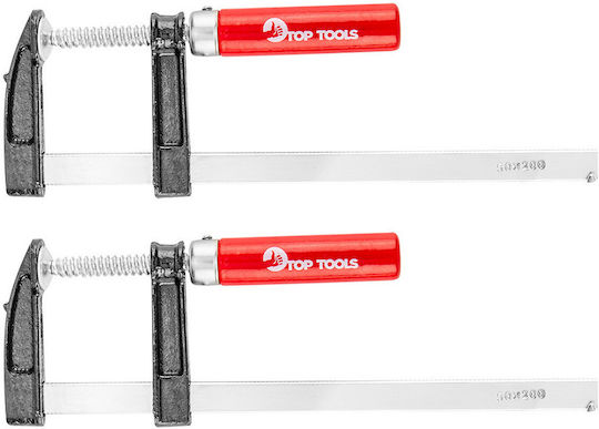 Top Tools 12A215 Σετ Σφιγκτήρες Τύπου "F" με Μέγιστο Άνοιγμα 150mm