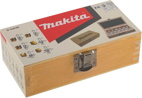 Makita Frser-set 8mm 6stk