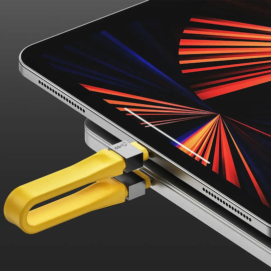 Sharge Flashadow USB 2.0 Kabel USB-C männlich - USB-C Gelb (SJX-SJ-CC-0.135-SY2-HUA)