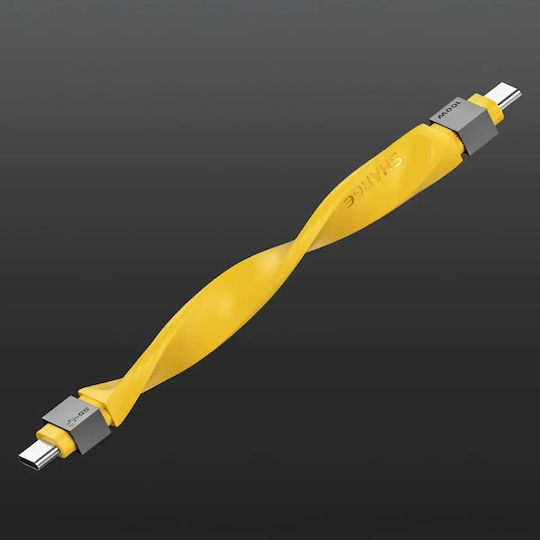 Sharge Flashadow USB 2.0 Kabel USB-C männlich - USB-C Gelb (SJX-SJ-CC-0.135-SY2-HUA)