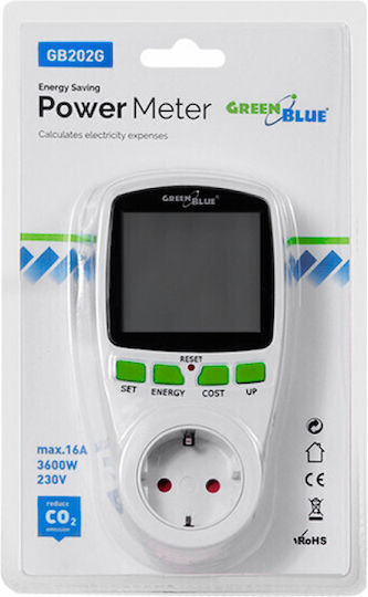 Green Blue Electrical Meter Socket 3.6kW