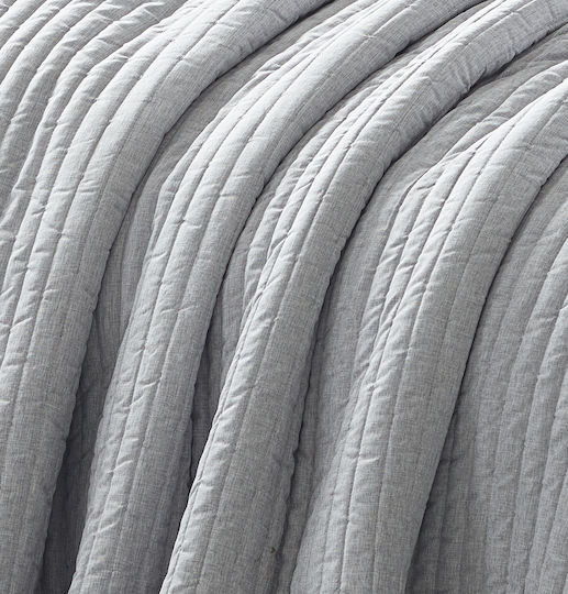 Liolios Home Tagesdecke Anderthalbbetten Lt Grey 180x240cm