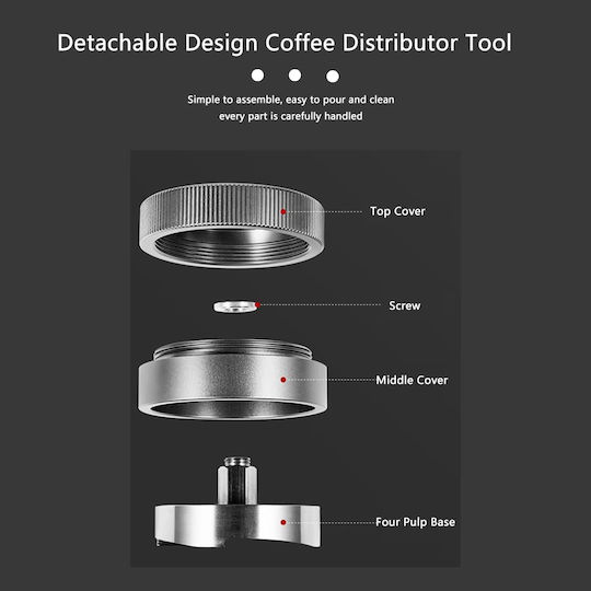 4bars A803 Distributor with Flat Surface 58mm in Black Color