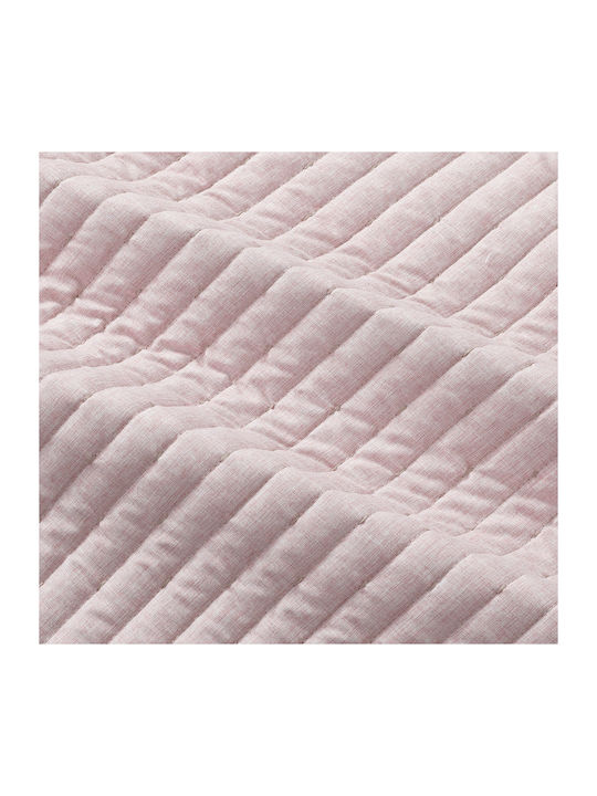 Liolios Home Κουβερλί Υπέρδιπλο Dusty Rose 220x240cm